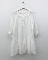 Hibbi neck frill dress (2color)