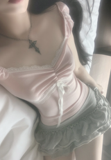 ハッケンリボンレーストップ (light pink)