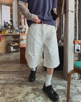 Lowd Adjust Wide Denim Bermuda Pants