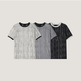[MUSCLE FIT] スケッチリンガー半袖ニットTシャツ(3color)