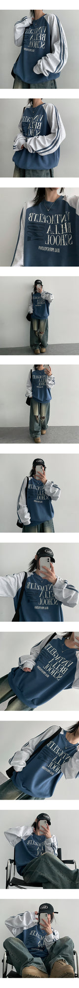 Duggie Track Color Raglan Sweatshirt (3 colors)