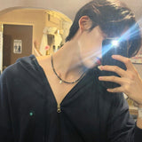 Cereal wood Necklace [black wood]