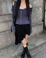 Button off knit
