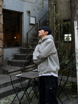 Denim stage fleece hoodie