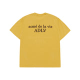 24FW PIXEL BASIC LOGO SHORT SLEEVE T-SHIRT MUSTARD