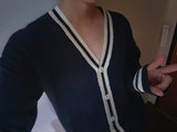 ASCLO College Twist V Cardigan (4color)