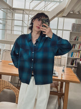フルートクロップチェックシャツ
