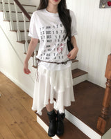 Code Vintage Lettering Short Sleeve
