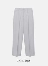 [4SEASON]ベーシックセミワイドスラックス(6color)