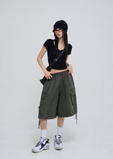 [U-BASIC] スローボタンVネック半袖Tシャツ