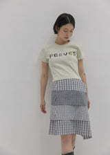 スキャニードニードルワーククロッピードTシャツ (Lime)