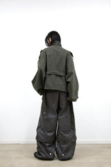 RELABEL (Dream Tailor) Adjustable Length Multi-Style Washed Distressed M65 Jacket