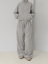 エッセンシャルフリースジップアップセットパンツ