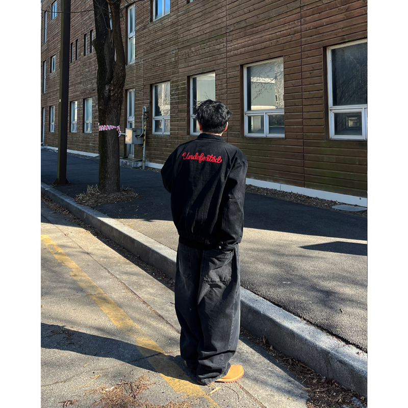 LP Red Embroidered Denim Jacket