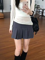Vera Pleats Mini Skirt (3 colors)