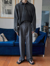 ASCLO TR Two Tuck Wide Slacks (3color)