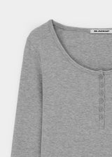 [B-BASIC] リベッドヘンリーネックロングスリーブT (2 SIZE)