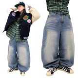 Wide Vintage Denim Balloon Pants