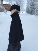 Blended Neck Bijou Line Short Coat (3c)