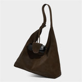 Autumn Winter Faux Leather Soft Tote Shoulder Bag