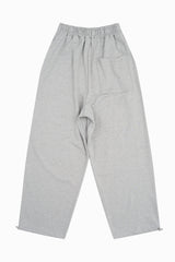 Long waist rib loose sweatpants