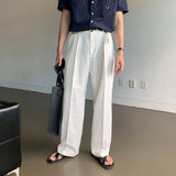 LMN セイントトゥタックリネンワイドパンツ (3 colors)