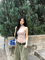 zip-up sleeveless
