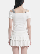 Neria Cutout Layered Tee