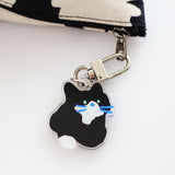 Tuxedo cat Keyring