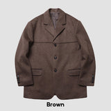 Line wool loose fit blazer