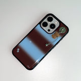 [MADE] スターリースコープフォンケース ブラウン (epoxy black bumper)