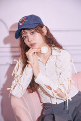 【Limited price】Collaboration Denim Logo Cap| NEO MIYU×LUVISTRUE     