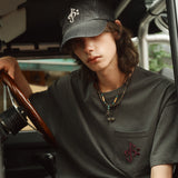 ミュージックロゴTシャツグレー