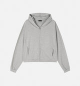 No.1380 R crop hood ZIP-UP (5color)