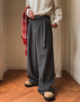 Profi Wool Stripe Wide Slacks