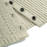 RIBBED OFF-SHOULDER KNIT(ASH IVORY)