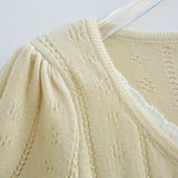 Roux Puff Knit Cardigan