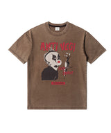 OC Anti-Vegi AQ ウォッシュドTシャツ (ブラウン)