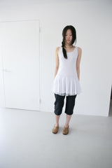 mesh layered sleeveless ops(2colors)