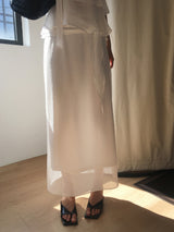 Masion tie maxi skirt