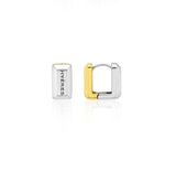 26SS★ Volume Square (C) One-Touch Earrings