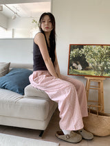 RIBBON PUNCHING WIDE PANTS (3C)