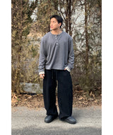 [ 1+1 ] ツイルサイドタックパンツ