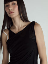 Layered Sleeveless Top_Black