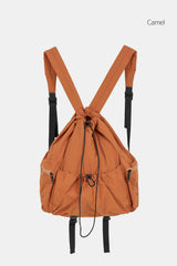 Butter string multi-pocket backpack