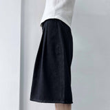 Snap-Button Wide Shorts