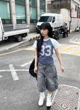 Vintage 33 Big Number Raglan T-shirt 