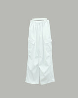 Kota Cargo Wide Pants (White)