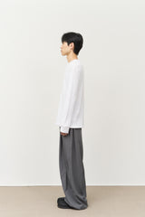 Taper Pintuck Banding Trousers (2color)