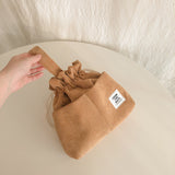 【MADE】Corduroy Pouch Bag - Camel